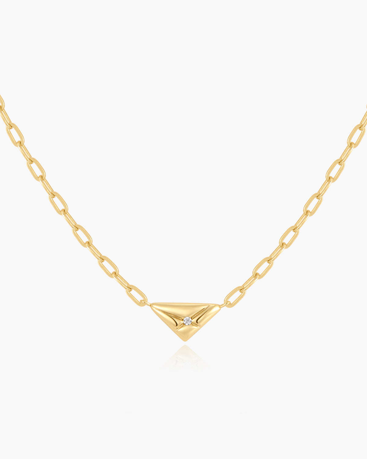 Gold Triangle Necklace