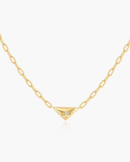 Gold Triangle Necklace