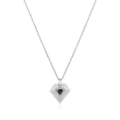 Silver Geometric Necklace