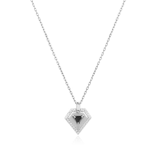 Silver Geometric Necklace