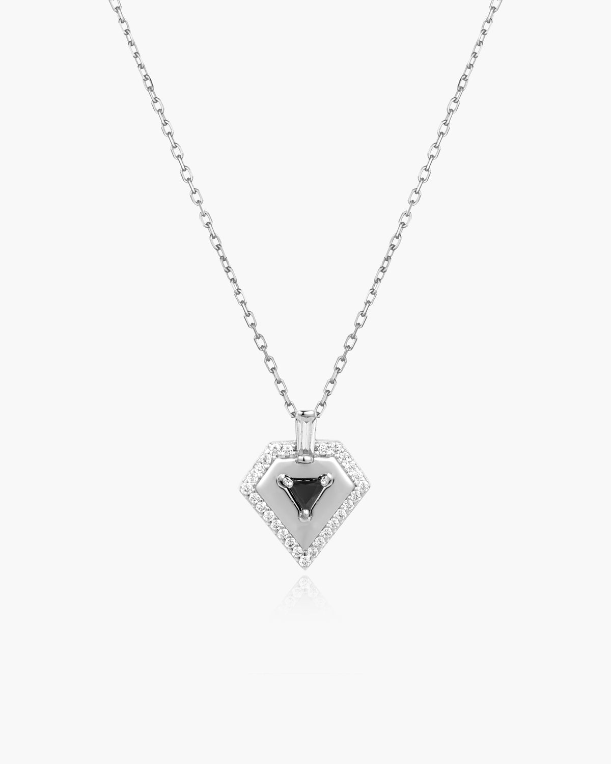 Silver Geometric Necklace