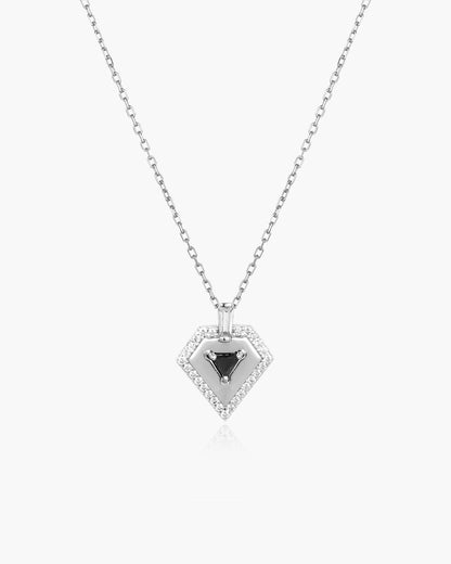 Silver Geometric Necklace