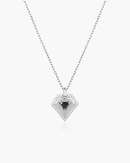 Silver Geometric Necklace