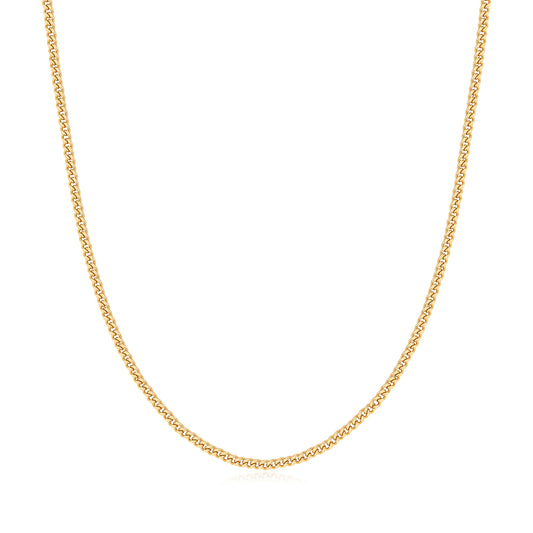 Gold Shiny Curb Necklace