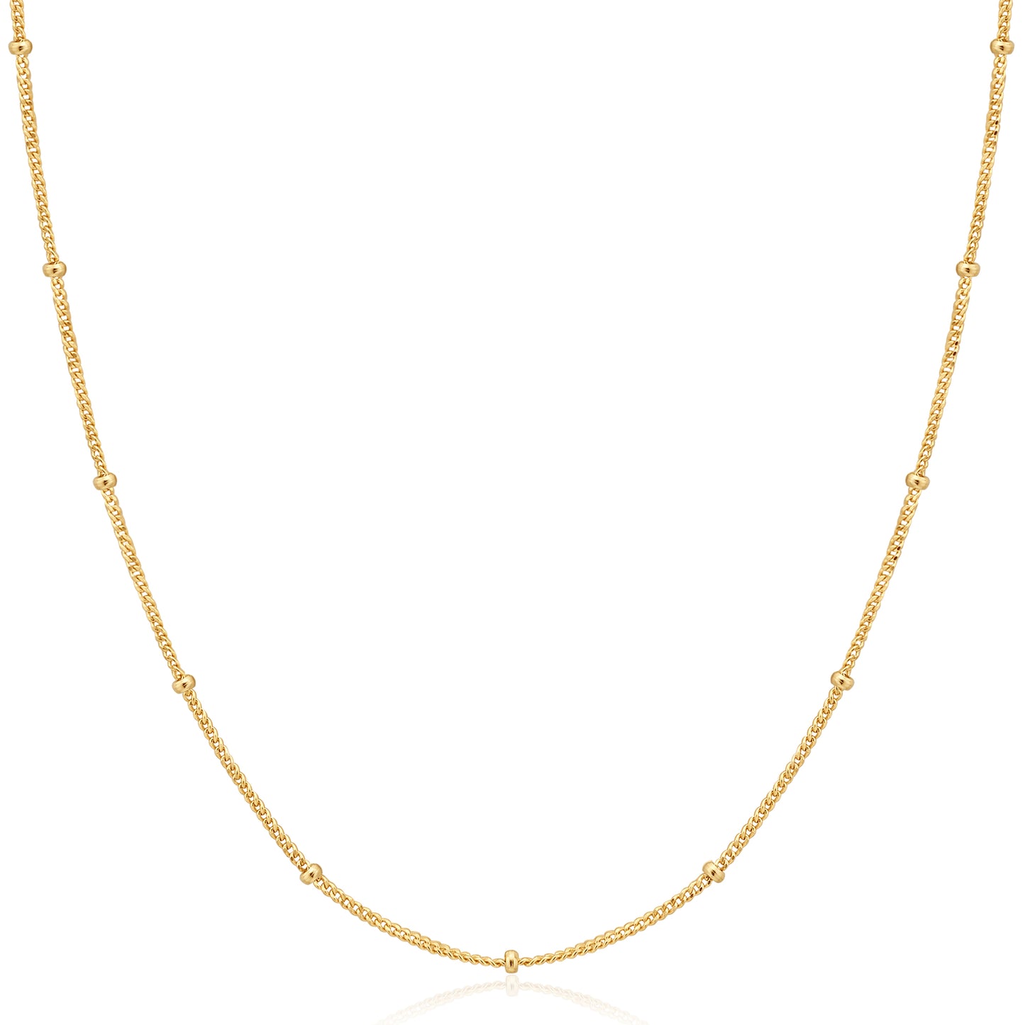 Gold Orb Chain Necklace