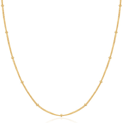Gold Orb Chain Necklace