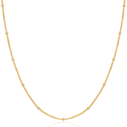 Gold Orb Chain Necklace