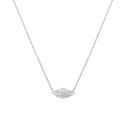 Silver Pavé Sparkle Necklace