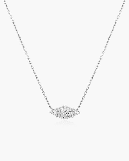 Silver Pavé Sparkle Necklace