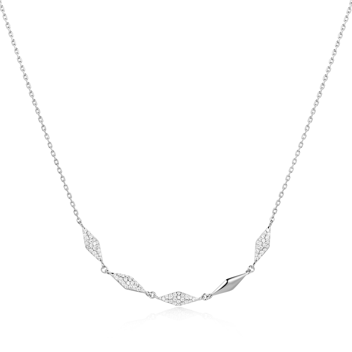 Silver Multi Sparkle Necklace