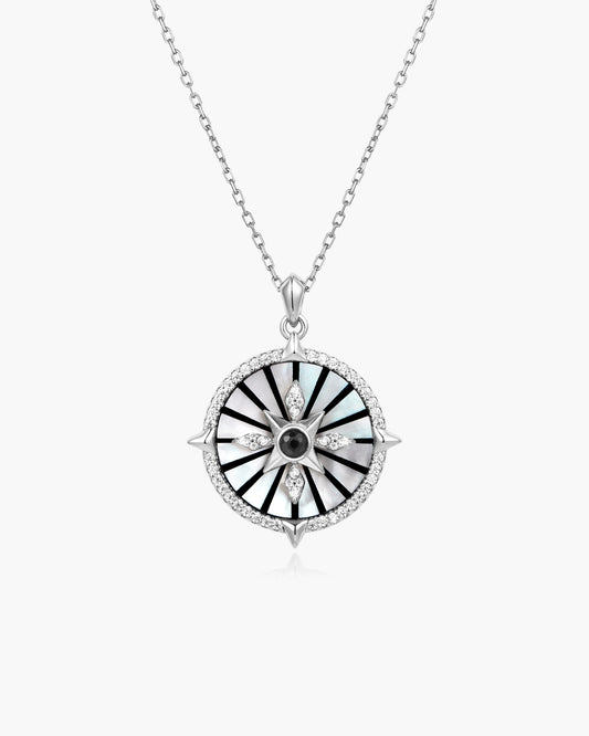 Silver Astrolabe Necklace