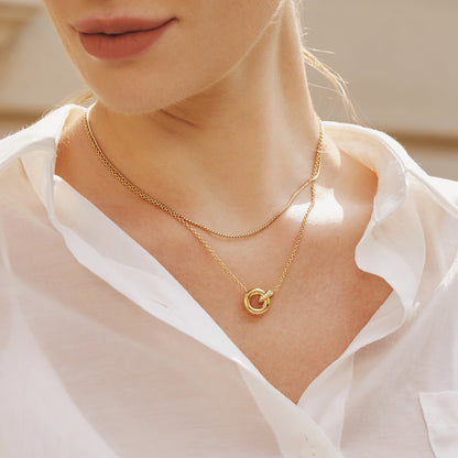 Gold Linked Necklace