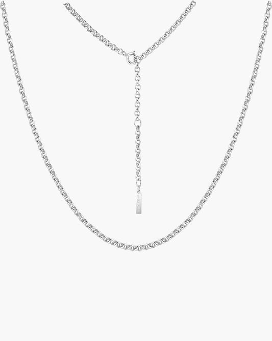 Silver Rolo Chain Necklace