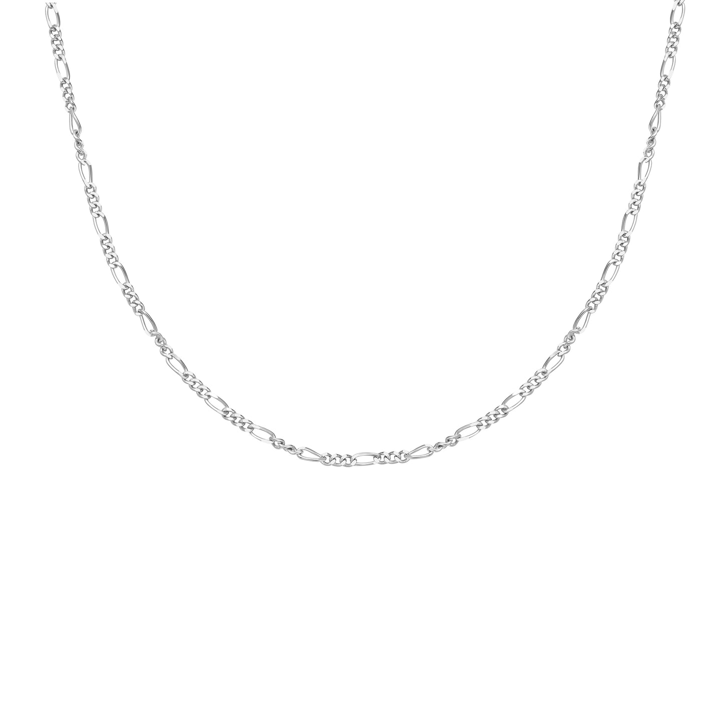 Silver Filia Curb Chain Necklace