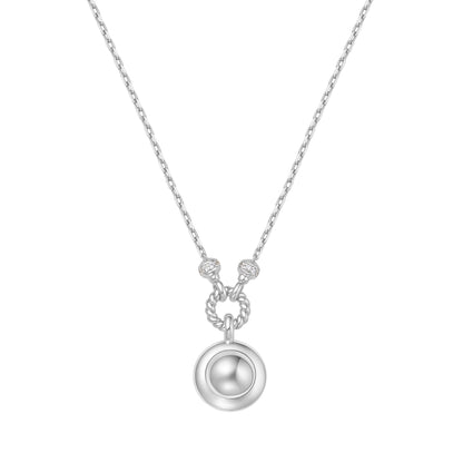 Silver Malachite Reversible Vacation Necklace