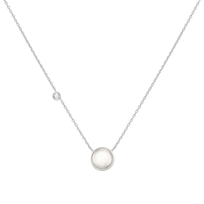 Silver Starry Mother of Pearl Necklace