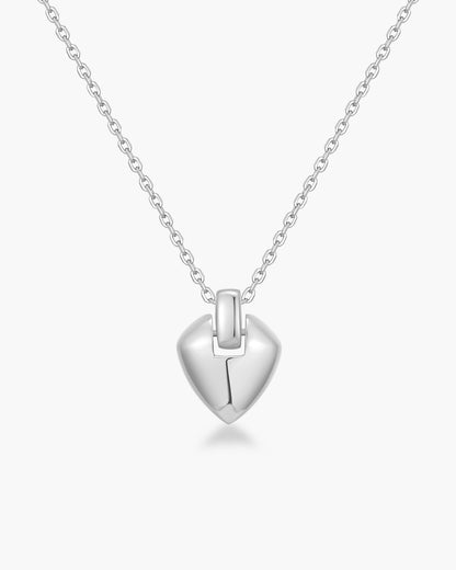 Silver Shield Pendent Necklace