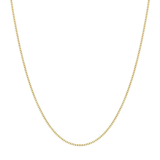 Gold Box Chain Necklace