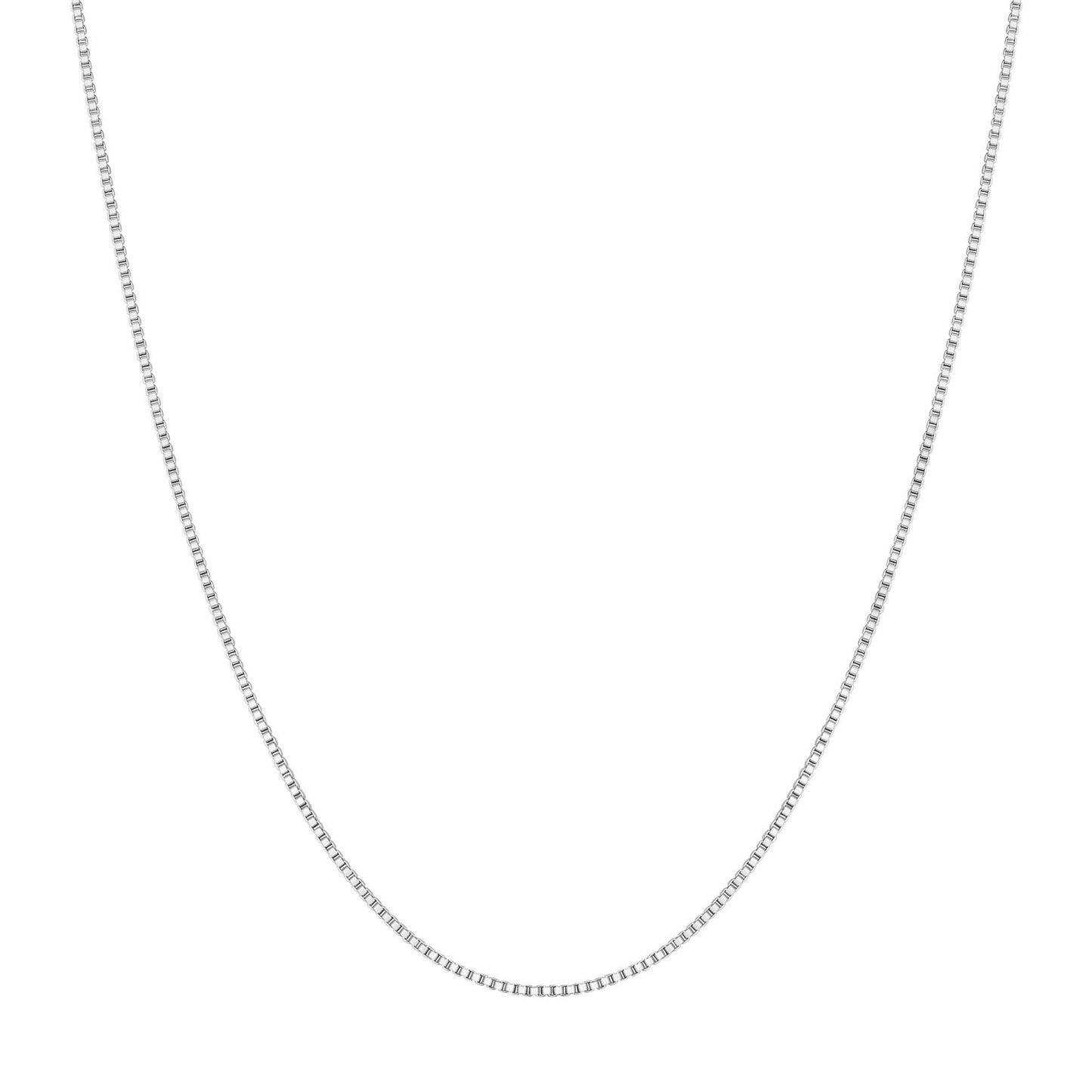 Silver Box Chain Necklace