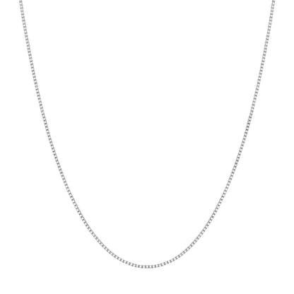 Silver Box Chain Necklace