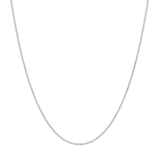 Silver Box Chain Necklace