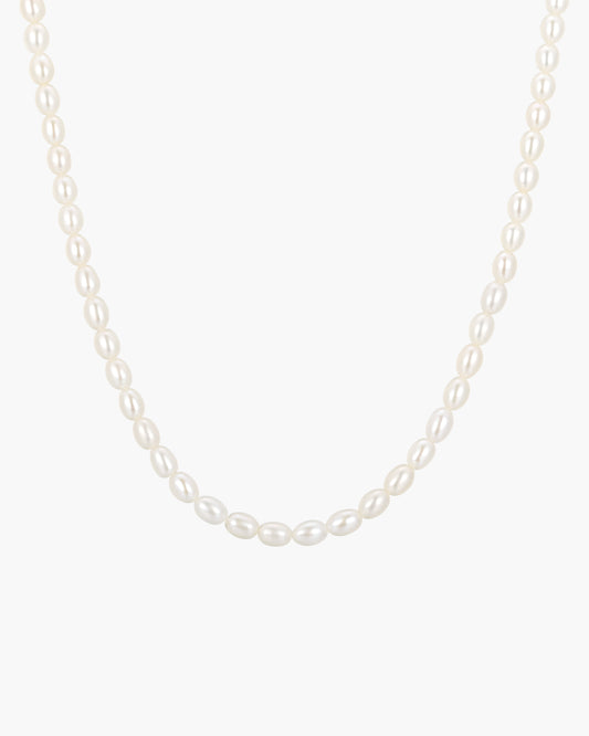 Gold Pearl Beaded Necklace