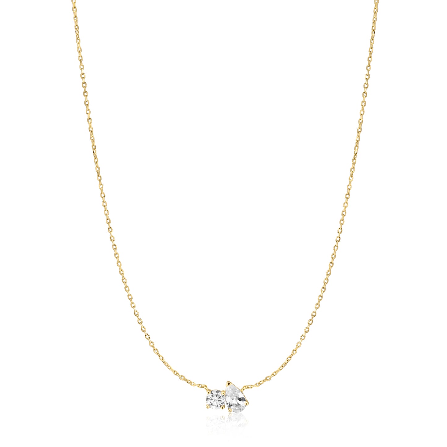 Gold Toi & Moi Necklace