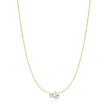 Gold Toi & Moi Necklace