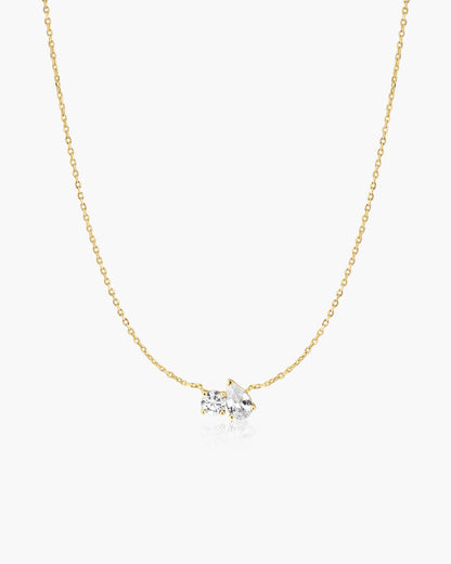 Gold Toi & Moi Necklace