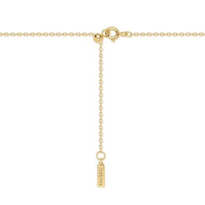 Gold Diamond-Cut Sunny Disc Necklace