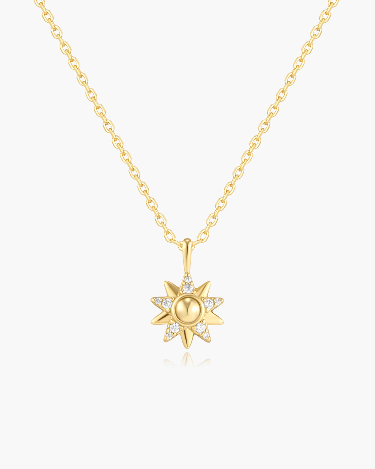 Gold Sunburst Necklace
