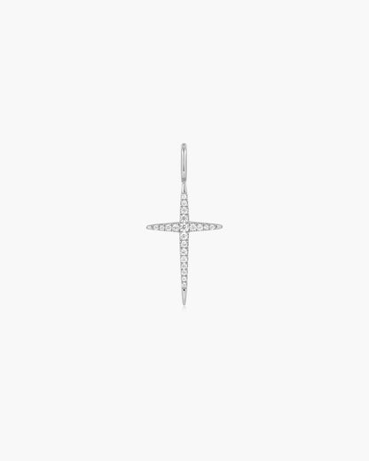 Silver Cross Charm