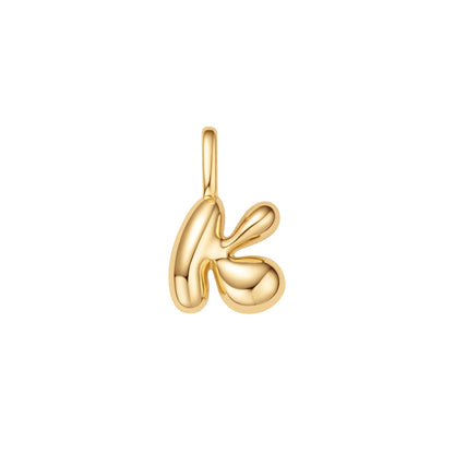 Gold K Letter Charm