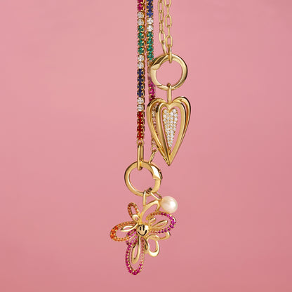 Gold Pearl Charm
