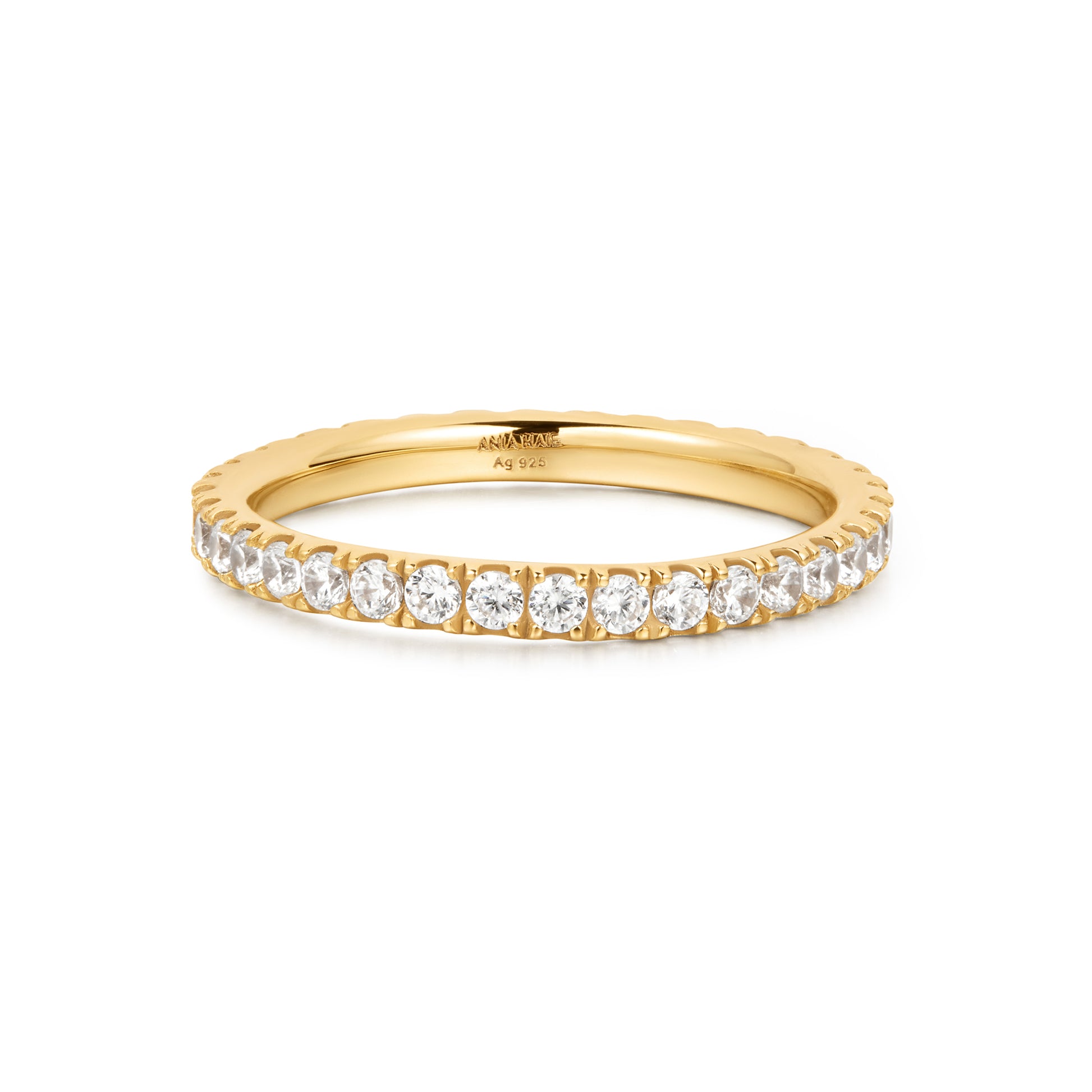 Gold pavé ring