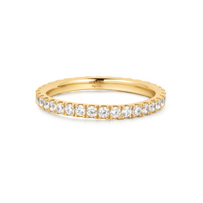 Gold pavé ring