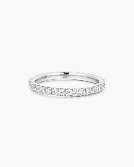 Silver Pavé Ring