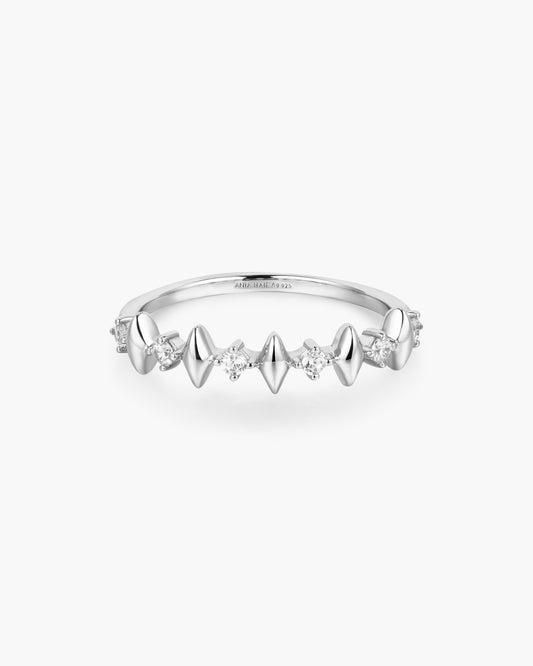 Silver Multi Sparkle Ring