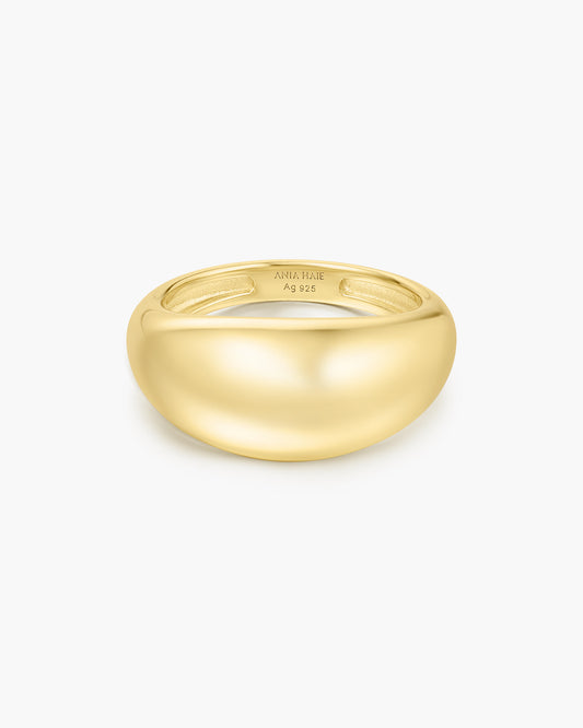 Gold Bold Dome Ring