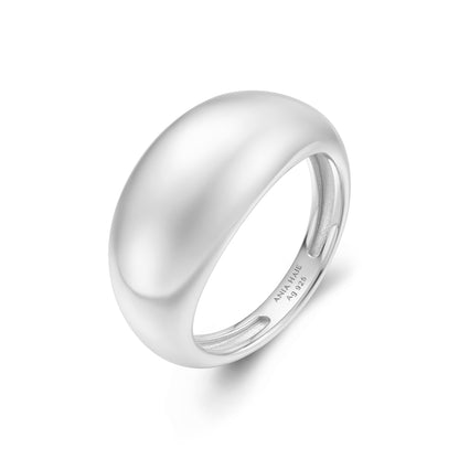 Silver Bold Dome Ring