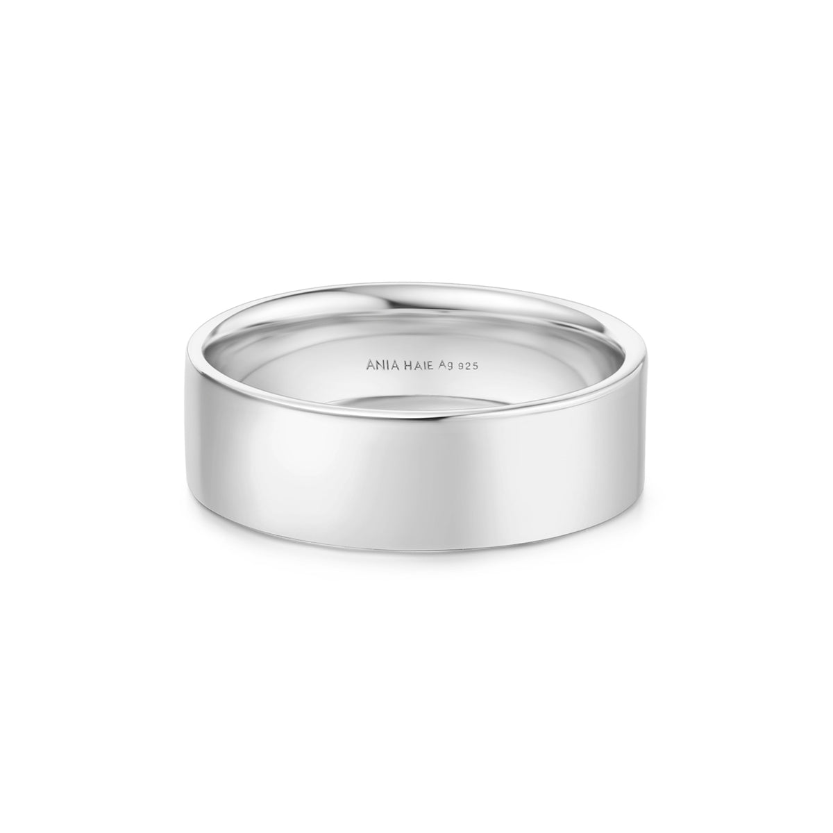 ania haie Silver 6mm Smooth Band