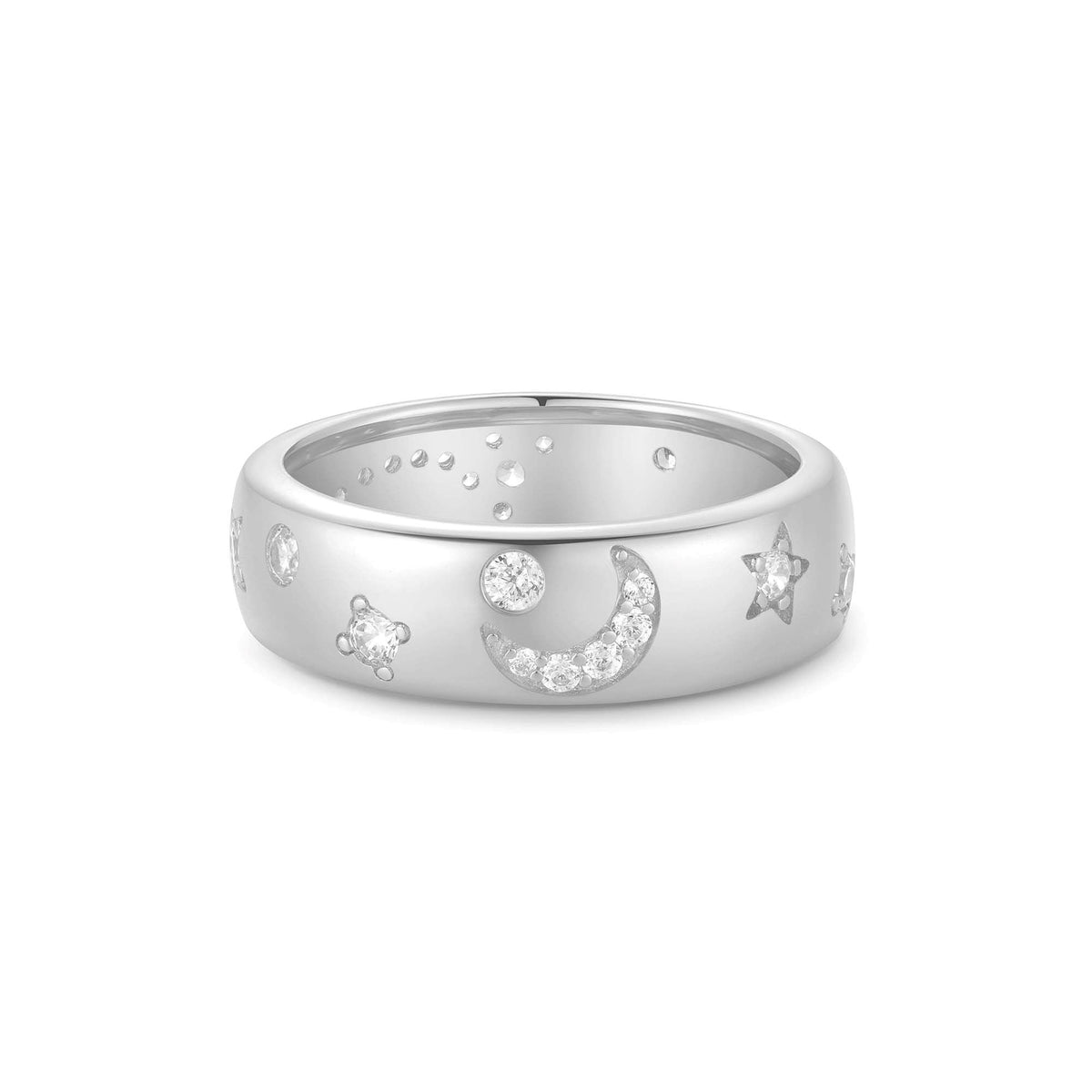 Silver Celestial Chunky Ring