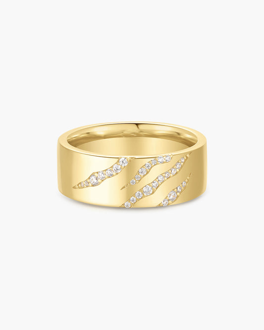 Gold Tiger Stripe Band