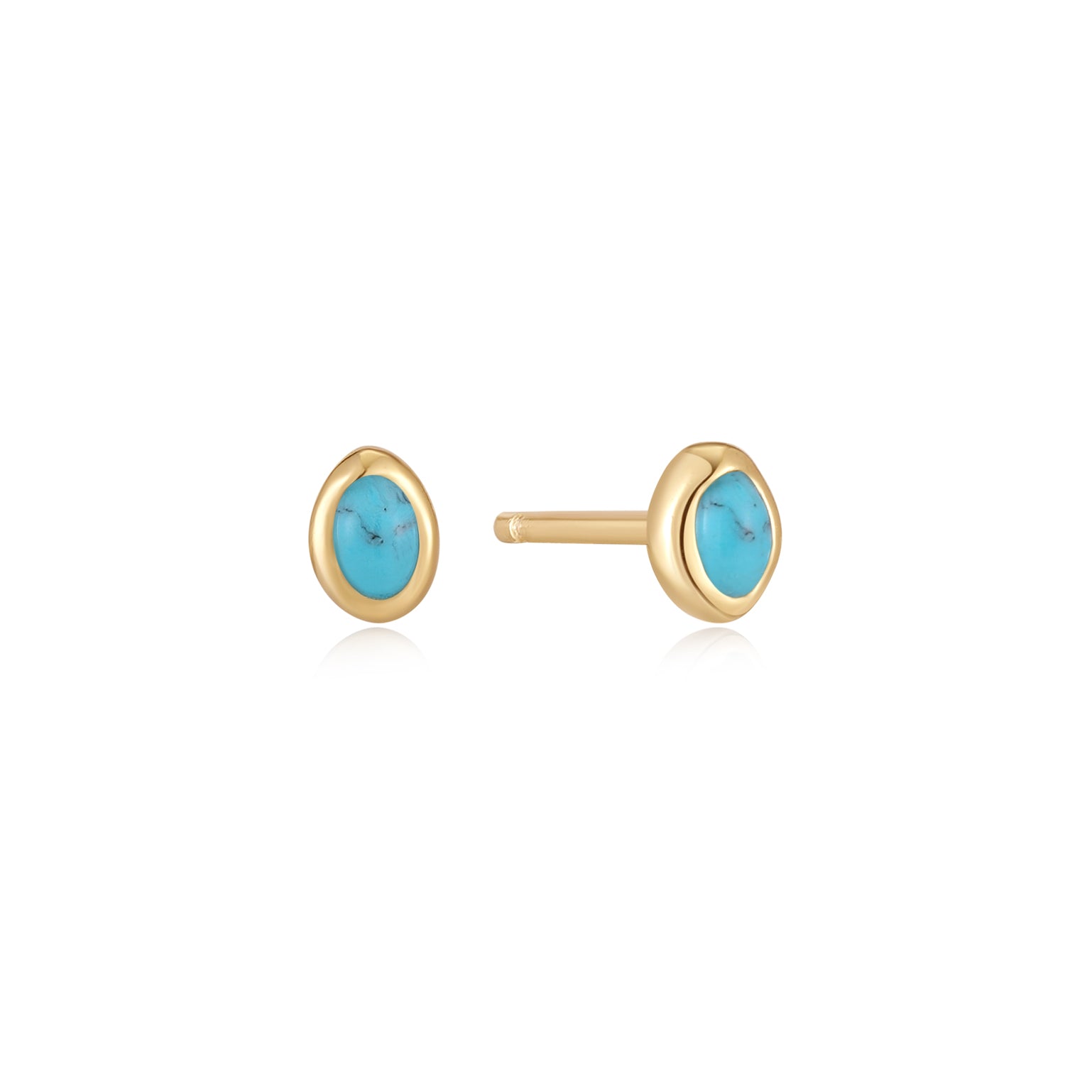 Turquoise bar stud earrings sale