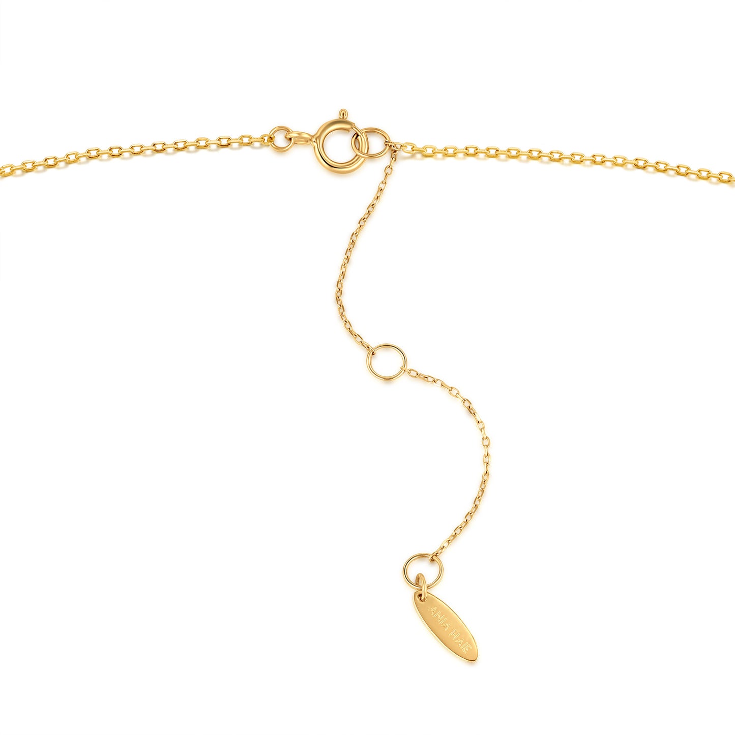 14kt Gold Natural Diamond Key Necklace