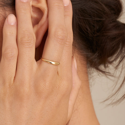 14kt Gold Magma Dome Ring