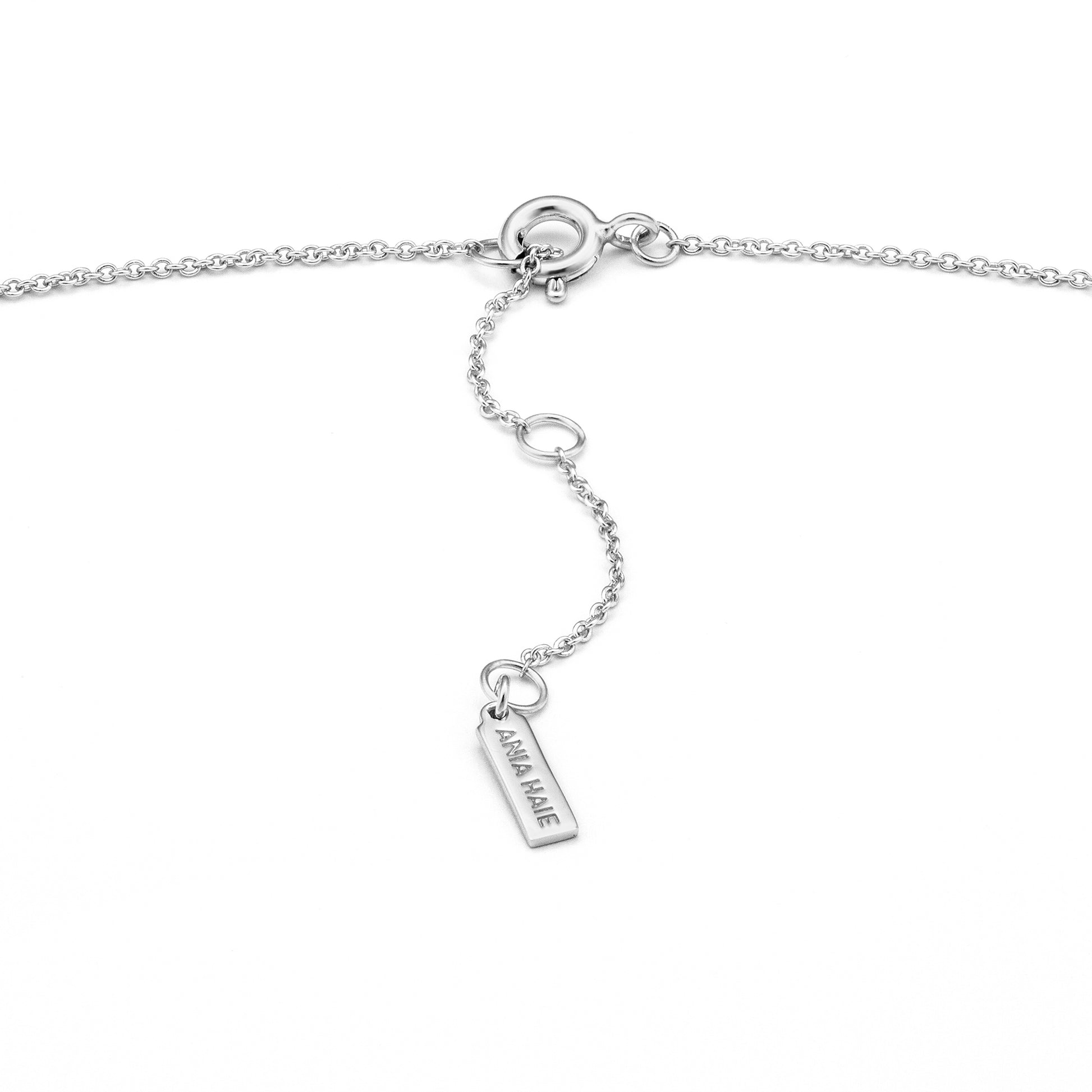Silver Geometry Mixed Discs Necklace.